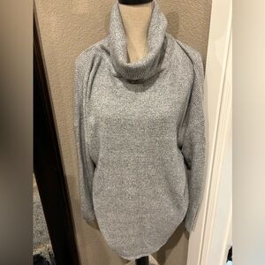 Gray Cowl Neck Sweater